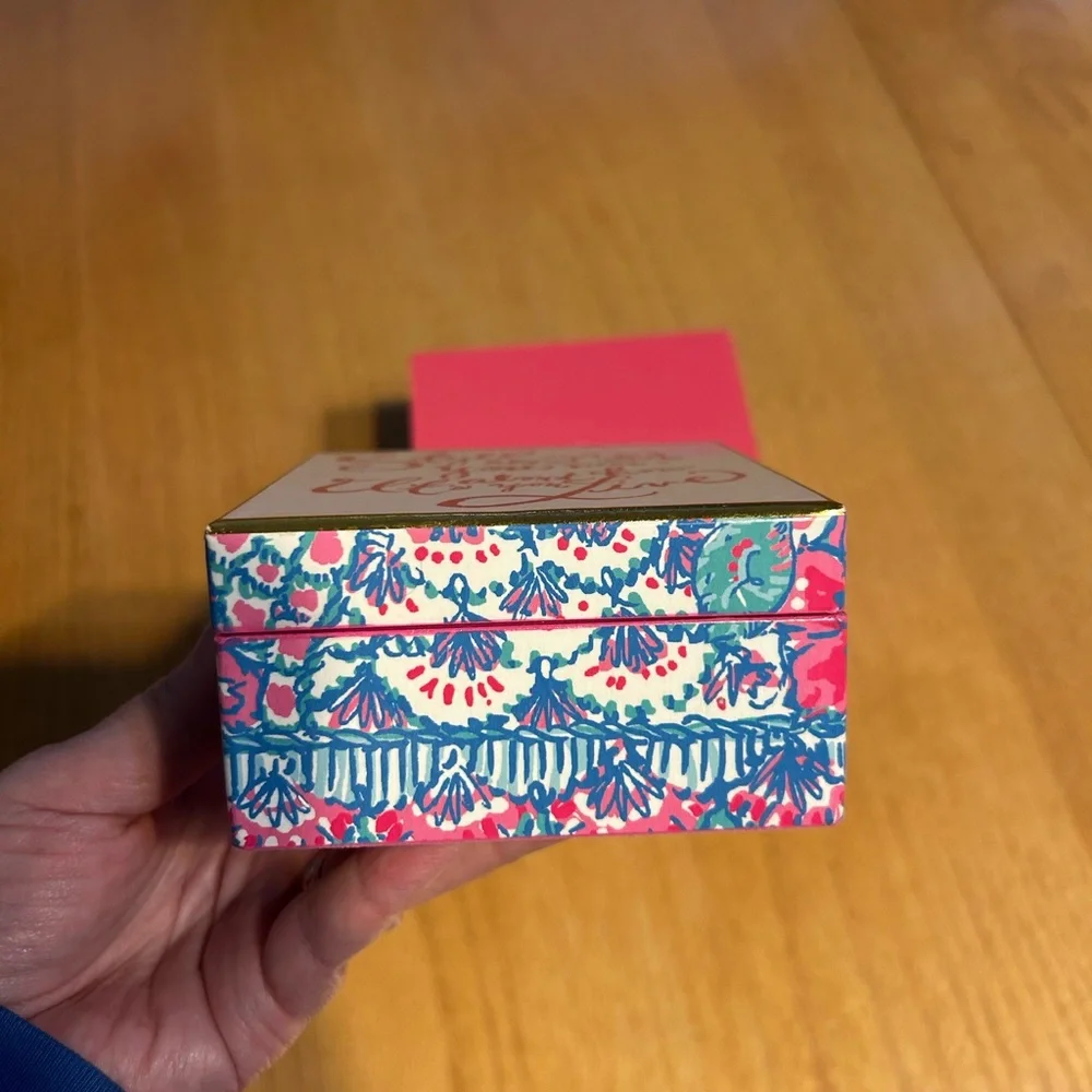 Lilly Pulitzer‎ Jewelry Trinket Lacquer Box Print Style It’s About How You Live